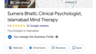 Sumera Bhatti Clinical Psychologist