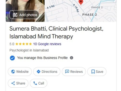 Sumera Bhatti Clinical Psychologist