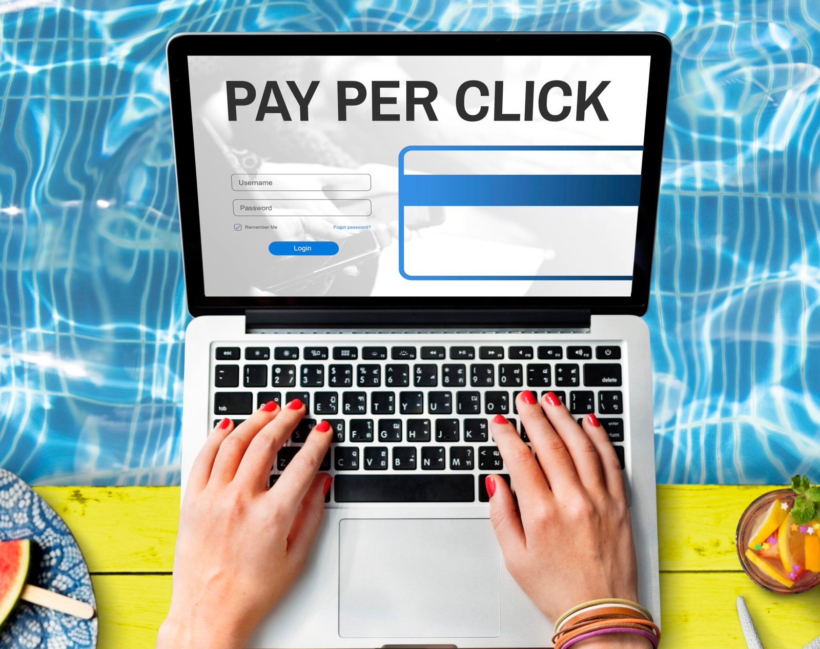 Pay Per Click Login Website Payment Graphic Concept