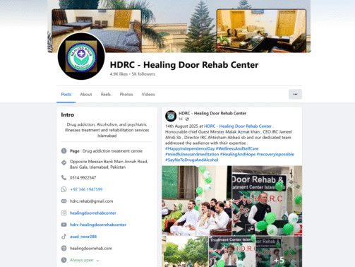 HDRC-Healing-Door-Rehab-Center-Islamabad-Facebook