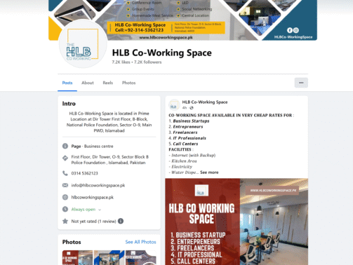 HLB-Co-Working-Space-Islamabad-Facebook
