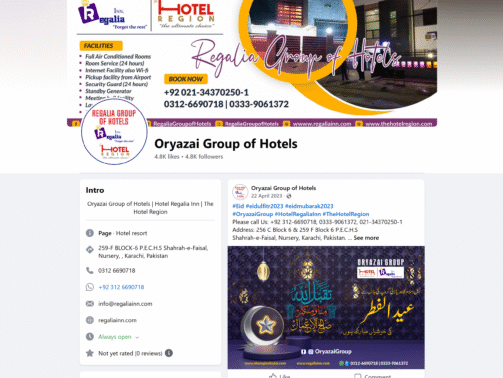 Oryazai-Group-of-Hotels-Karachi-Facebook