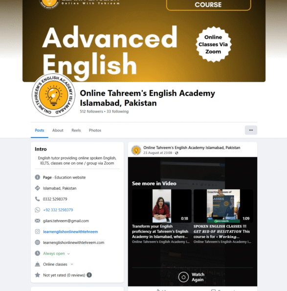 Online-Tahreem-s-English-Academy-Islamabad-Pakistan-Islamabad-Facebook