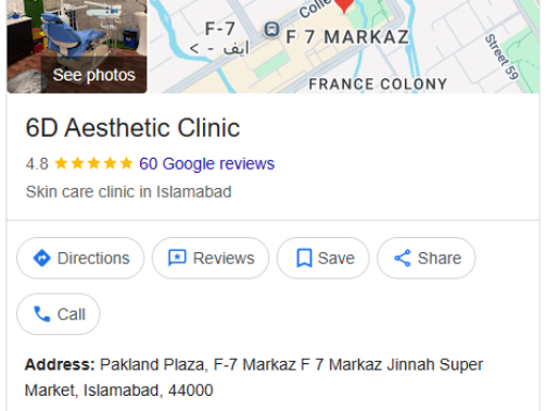 6D Aesthetic Clinic (GBP Local SEO)