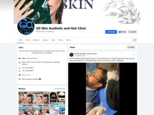 6D Skin Aesthetic and Hair Clinic (SMM)