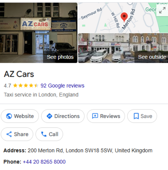 AZ Cars (GBP Local SEO)