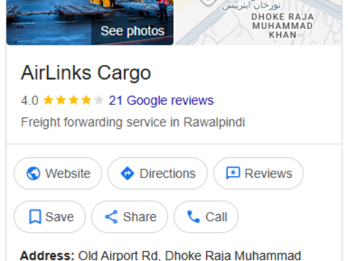 AirLinks Cargo (GBP Local SEO)