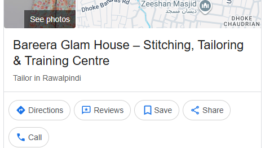 Bareera Glam House – Stitching, Tailoring & Training Centre (GBP Local SEO)