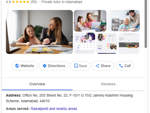 City Home Tutors Islamabad (GBP Local SEO)