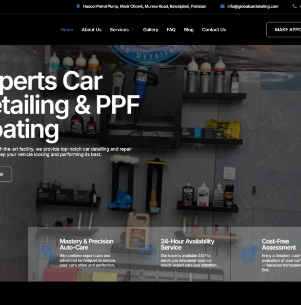Global Car Detailing (Web Dev)