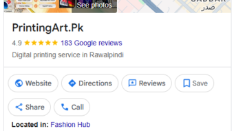 PrintingArt.Pk (GBP Local SEO)