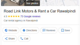 Road Link Motors & Rent a Car Rawalpindi (GBP Local SEO)
