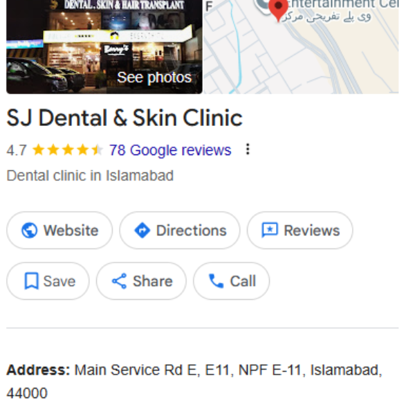 SJ Dental & Skin Clinic (GBP Local SEO)