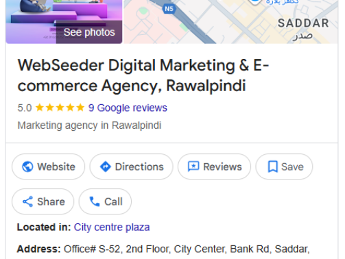 WebSeeder Digital Marketing & E-commerce Agency, Rawalpindi (GBP Local SEO)