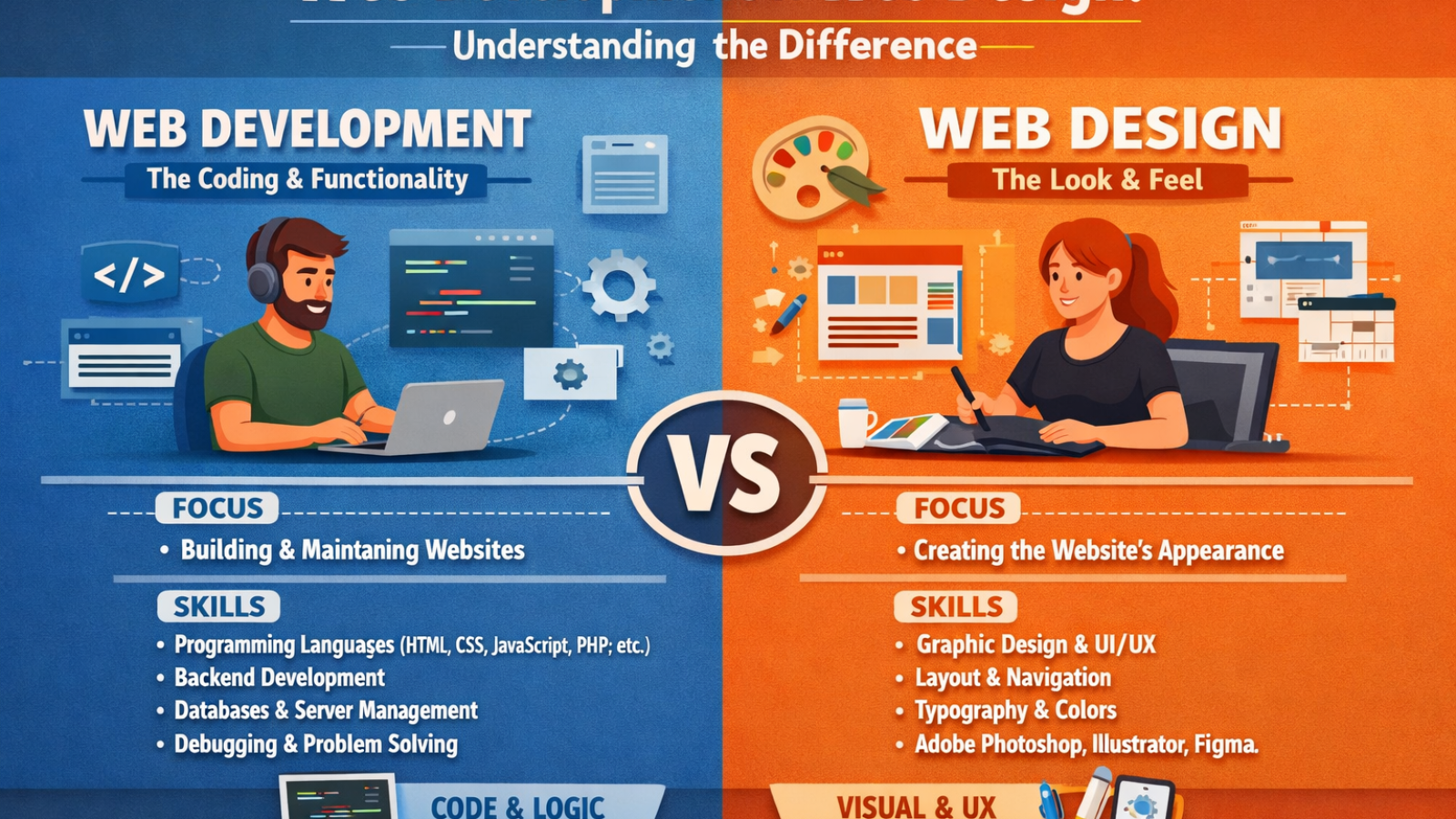 Web Development vs Web Design Understanding the Difference Digital Marketing company in Rawalpindi, Islamabad, Pakistan