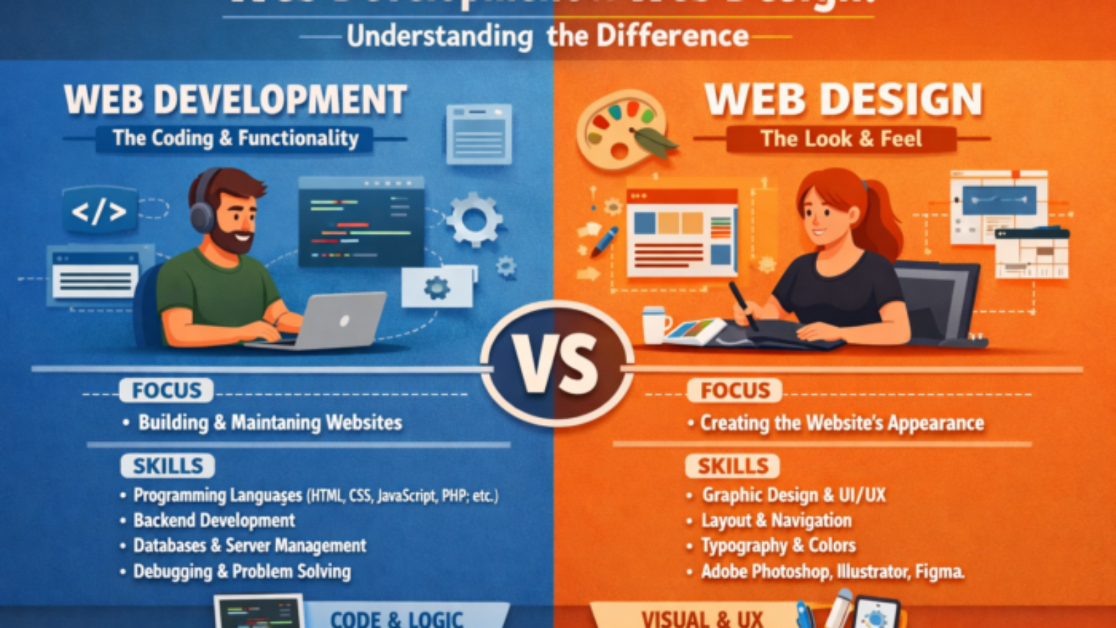 Web Development vs Web Design Understanding the Difference Digital Marketing company in Rawalpindi, Islamabad, Pakistan