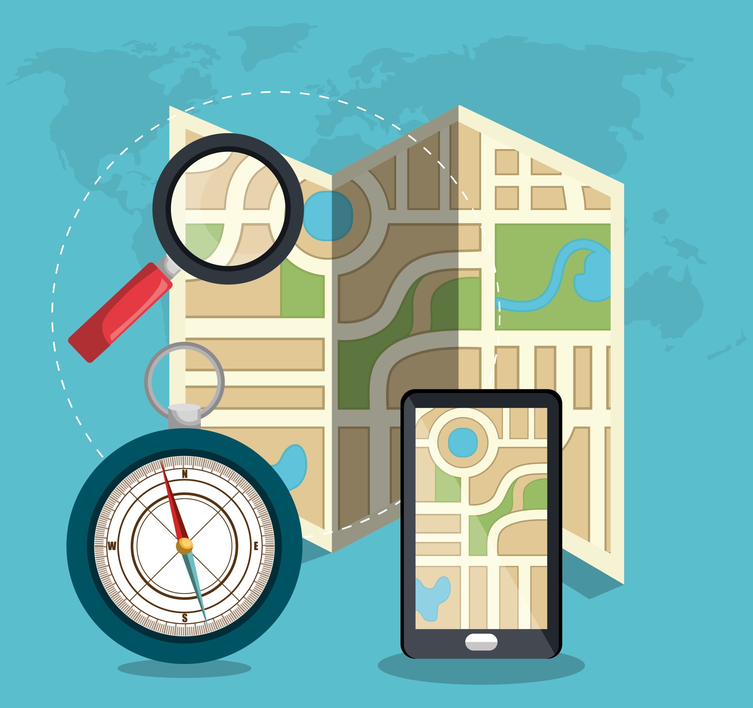 location concept design, vector illustration eps10 graphic